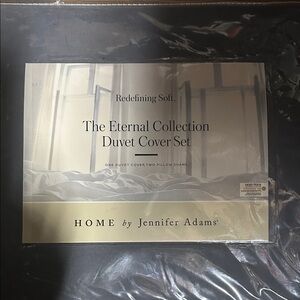 Home Eternal Collection Duvet Cover Set - Cream
